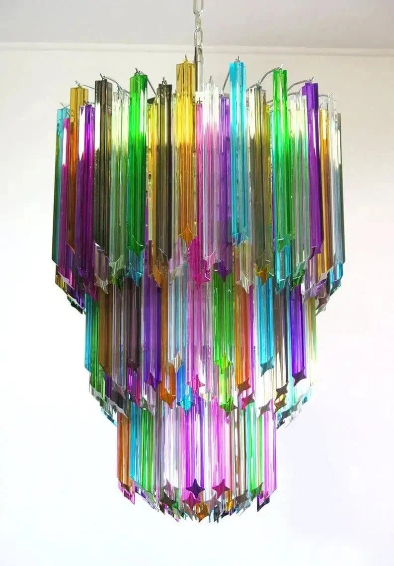 Murano Glass Chandelier – Multi - Zelno Lighting