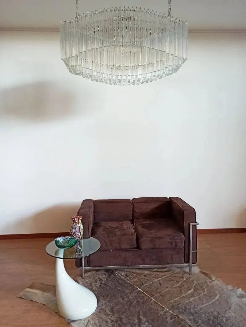 Murano Glass Chandelier – Pagoda – 292 prisms – Transparent - Zelno Lighting