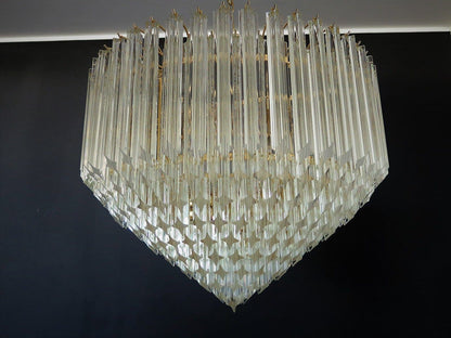 Murano Glass Chandelier – Transparent - Zelno Lighting