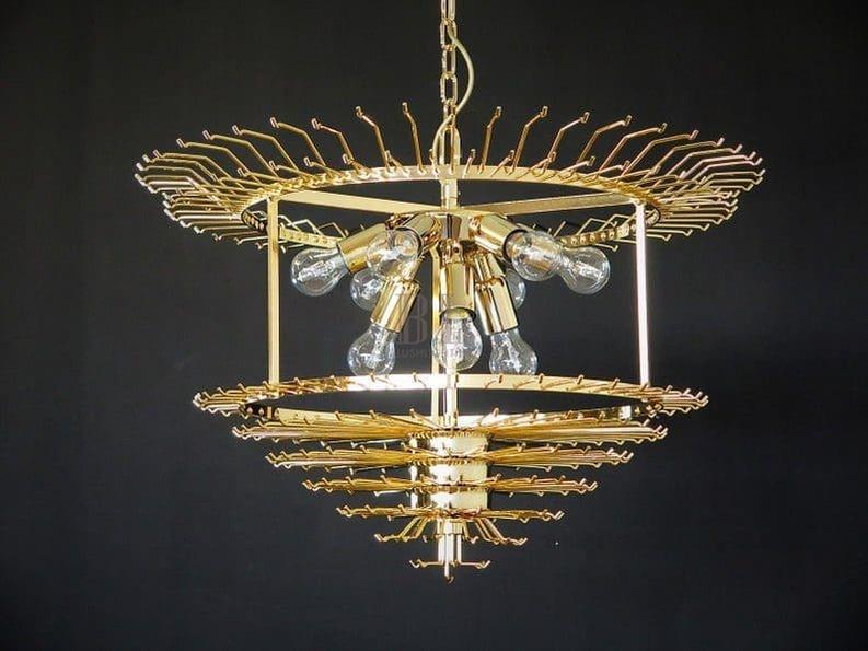 Murano Glass Chandelier – Transparent - Zelno Lighting