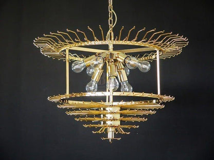 Murano Glass Chandelier – Transparent - Zelno Lighting