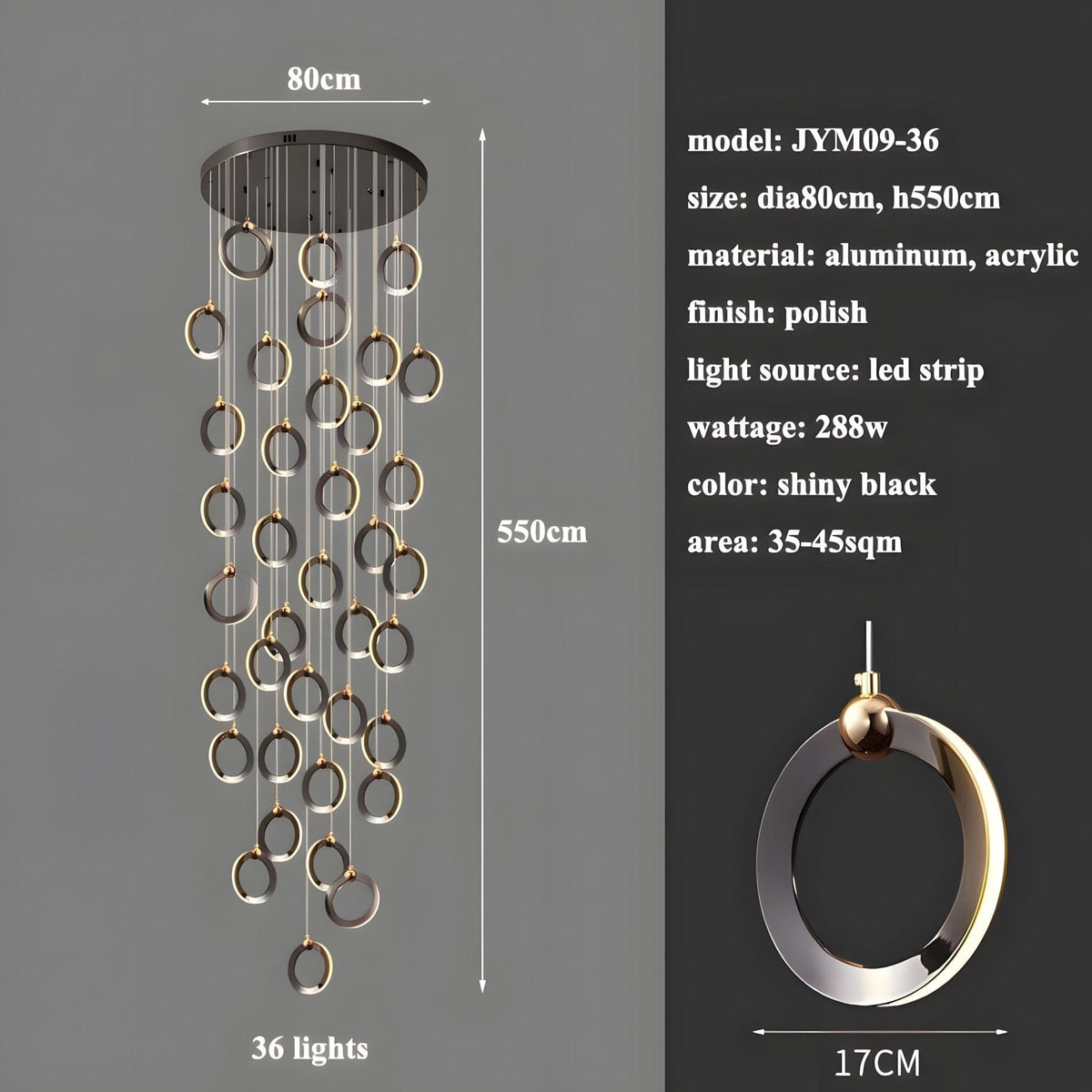 NEBULA Chandelier - Zelno Lighting