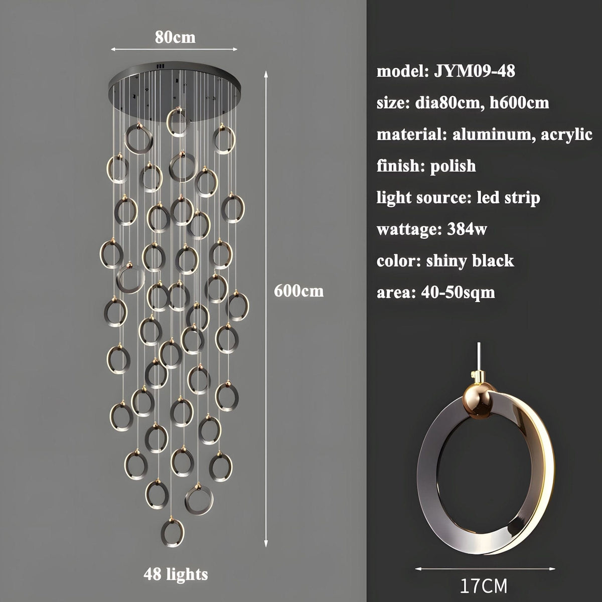 NEBULA Chandelier - Zelno Lighting