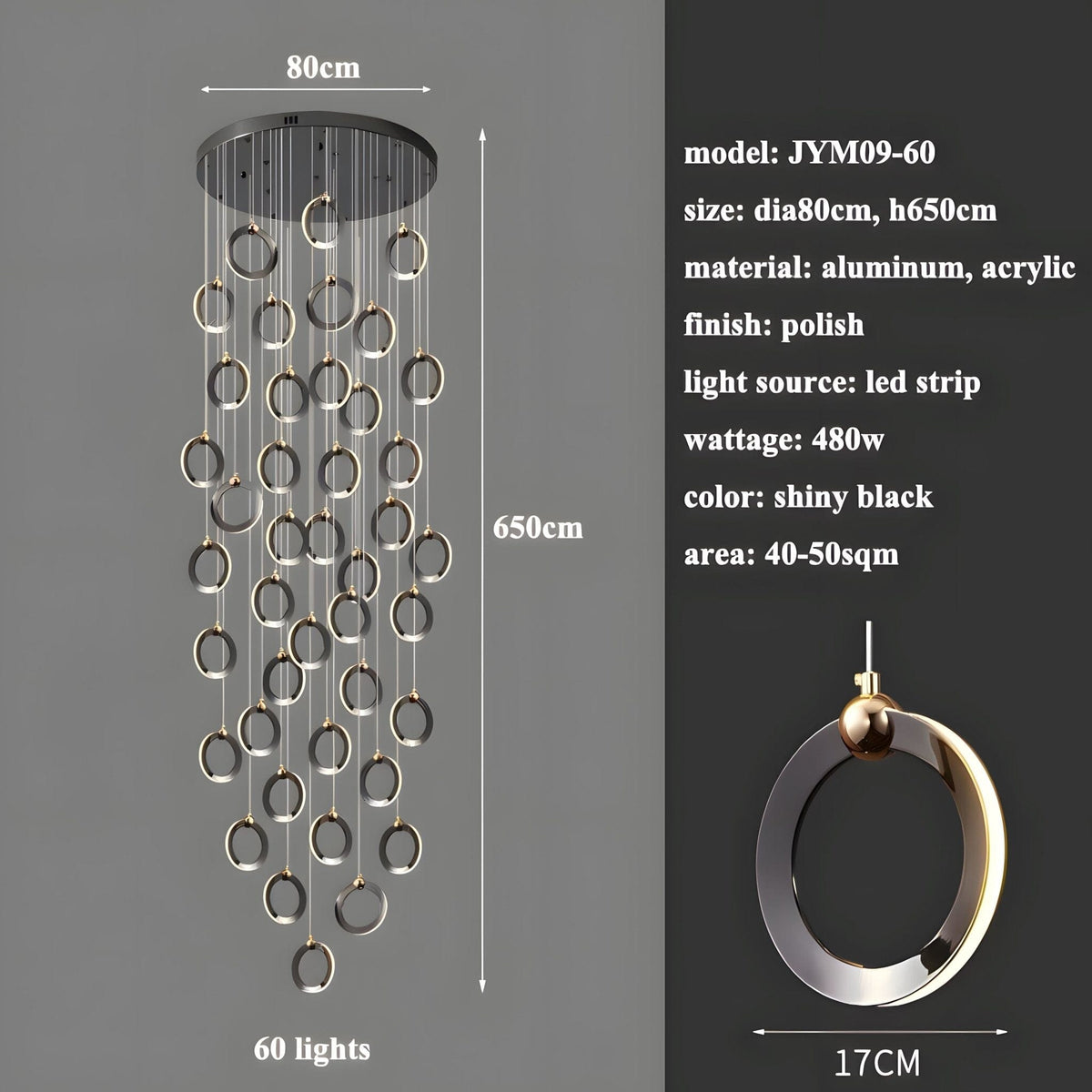 NEBULA Chandelier - Zelno Lighting