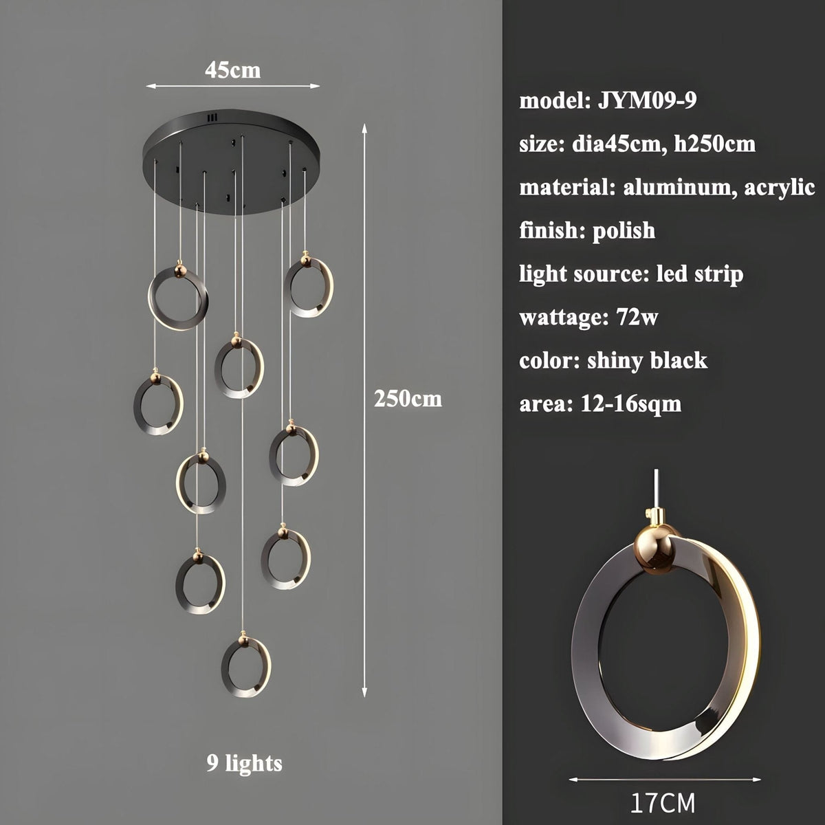 NEBULA Chandelier - Zelno Lighting