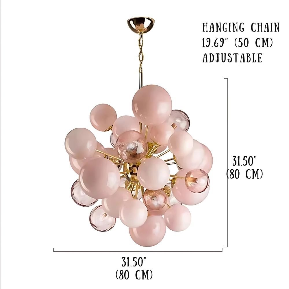 Neve Glass Bubble Chandelier - Zelno Lighting
