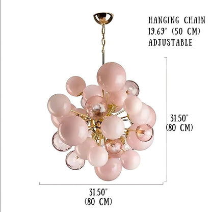 Neve Glass Bubble Chandelier - Zelno Lighting
