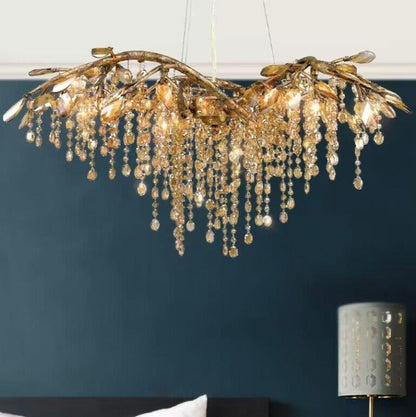 New Luxury Branch Crystal Pendant Chandelier Designer Creative Art Dining Room/Living Room Light Fixture - Zelno Lighting
