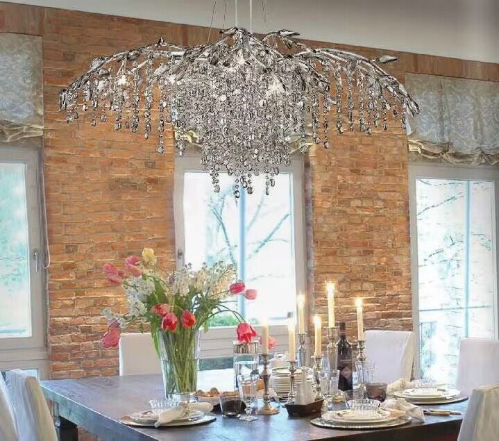 New Luxury Branch Crystal Pendant Chandelier Designer Creative Art Dining Room/Living Room Light Fixture - Zelno Lighting
