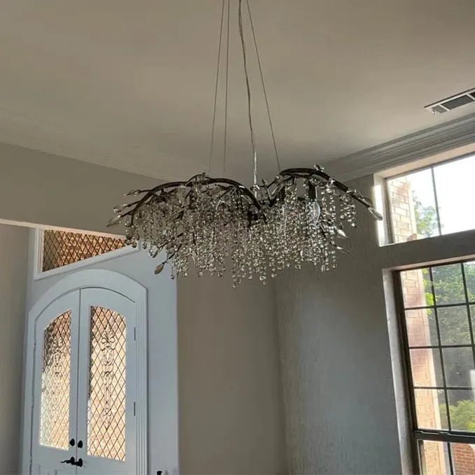 New Luxury Branch Crystal Pendant Chandelier Designer Creative Art Dining Room/Living Room Light Fixture - Zelno Lighting