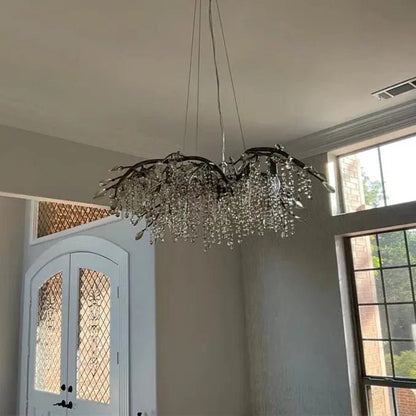 New Luxury Branch Crystal Pendant Chandelier Designer Creative Art Dining Room/Living Room Light Fixture - Zelno Lighting
