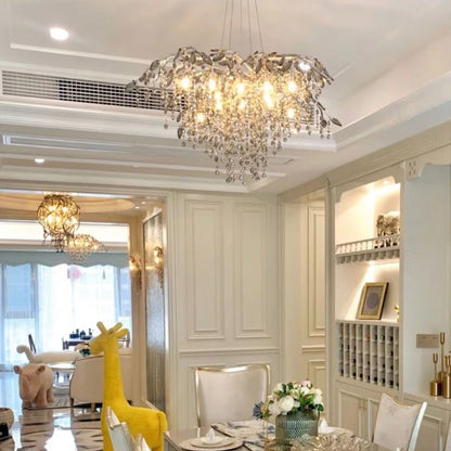 New Luxury Branch Crystal Pendant Chandelier Designer Creative Art Dining Room/Living Room Light Fixture - Zelno Lighting
