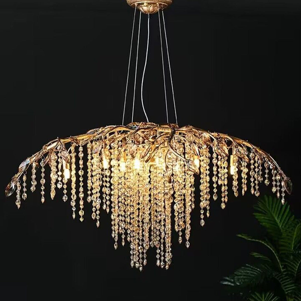 New Luxury Branch Crystal Pendant Chandelier Designer Creative Art Dining Room/Living Room Light Fixture - Zelno Lighting