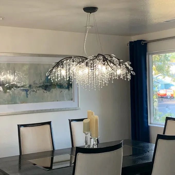 New Luxury Branch Crystal Pendant Chandelier Designer Creative Art Dining Room/Living Room Light Fixture - Zelno Lighting