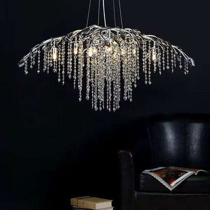 New Luxury Branch Crystal Pendant Chandelier Designer Creative Art Dining Room/Living Room Light Fixture - Zelno Lighting