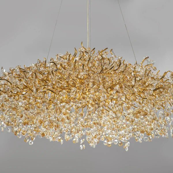 New Modern Light Luxury Branch Crystal Chandelier for Dining /Living Room - Zelno Lighting