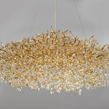 New Modern Light Luxury Branch Crystal Chandelier for Dining /Living Room - Zelno Lighting