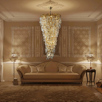 New Modern Light Luxury Branch Crystal Chandelier for Dining /Living Room - Zelno Lighting