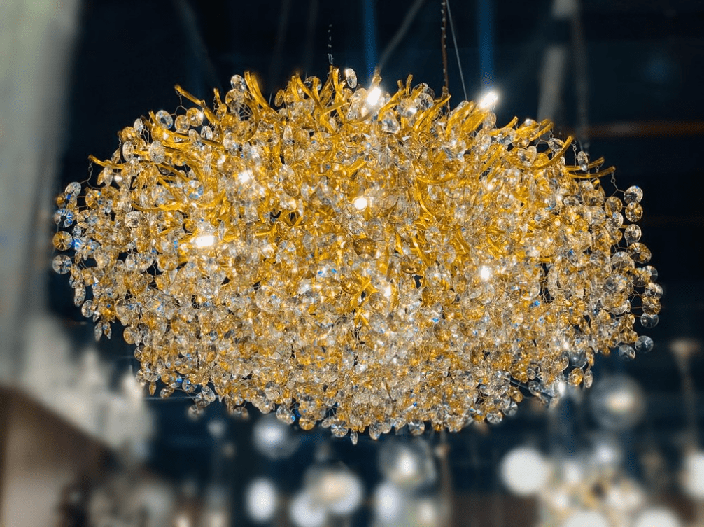 New Modern Light Luxury Branch Crystal Chandelier for Dining /Living Room - Zelno Lighting