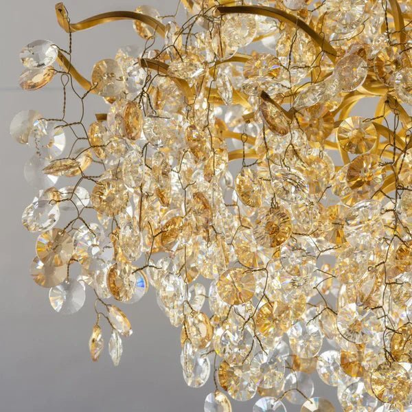 New Modern Light Luxury Branch Crystal Chandelier for Dining /Living Room - Zelno Lighting