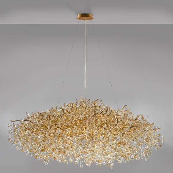 New Modern Light Luxury Branch Crystal Chandelier for Dining /Living Room - Zelno Lighting