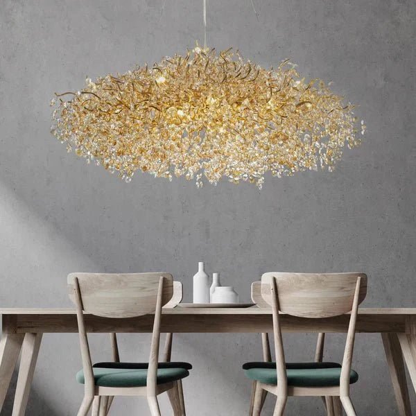 New Modern Light Luxury Branch Crystal Chandelier for Dining /Living Room - Zelno Lighting