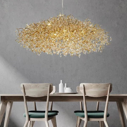 New Modern Light Luxury Branch Crystal Chandelier for Dining /Living Room - Zelno Lighting