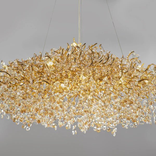 New Modern Light Luxury Branch Crystal Chandelier for Dining /Living Room - Zelno Lighting