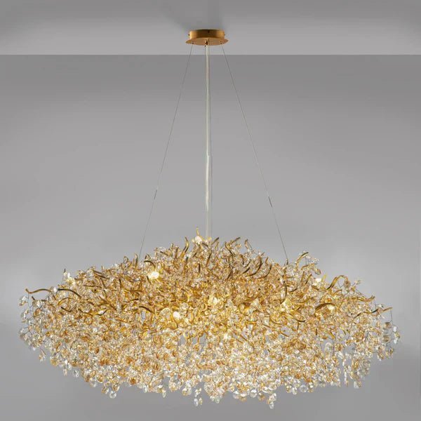 New Modern Light Luxury Branch Crystal Chandelier for Dining /Living Room - Zelno Lighting