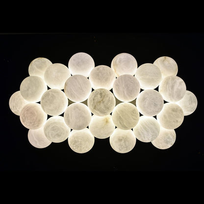 Nikita Luxury 27-Alabaster Ball Chandelier for Timeless - Zelno