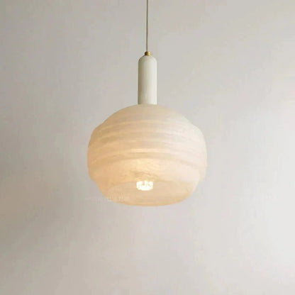 Nina Modern Alabaster Pendant Light, Alabaster Pendant Lamp Besides Bed - Zelno Lighting