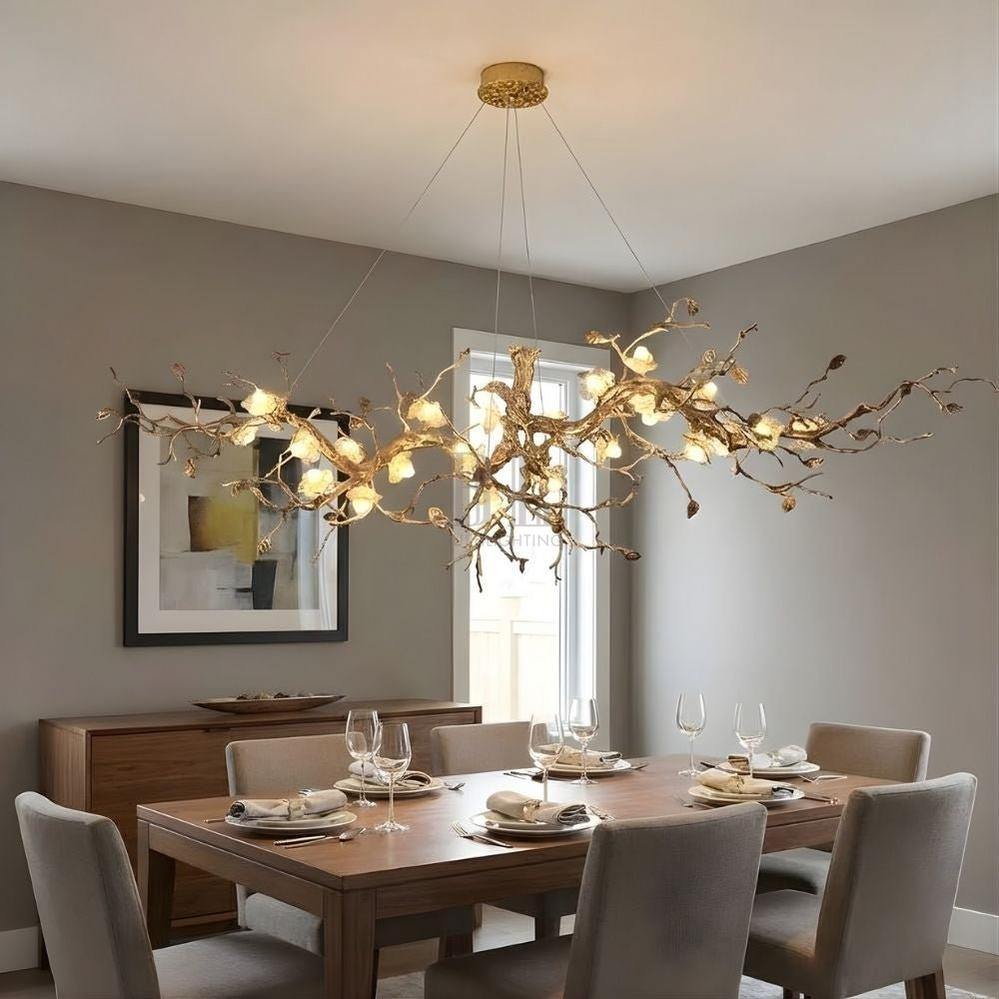 Noa Flower Branch Chandelier - Zelno Lighting