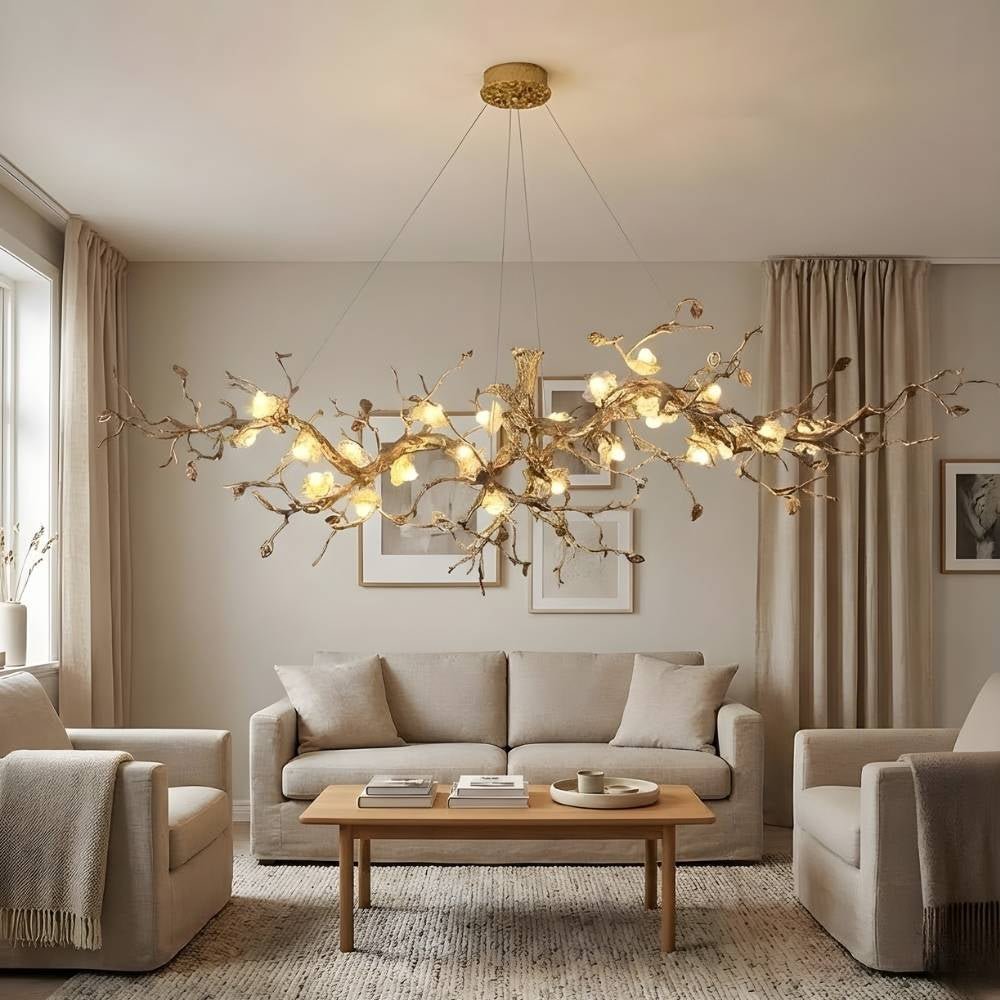 Noa Flower Branch Chandelier - Zelno Lighting
