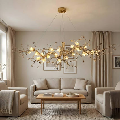 Noa Flower Branch Chandelier - Zelno Lighting