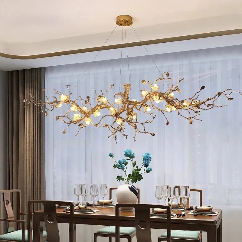 Noa Flower Branch Chandelier - Zelno Lighting