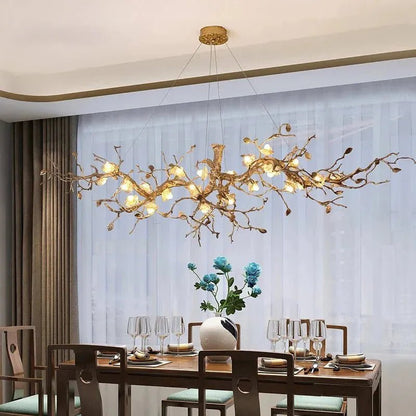 Noa Flower Branch Chandelier - Zelno Lighting