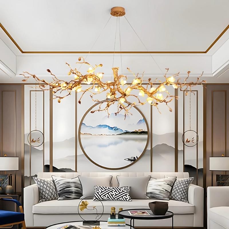Noa Flower Branch Chandelier - Zelno Lighting