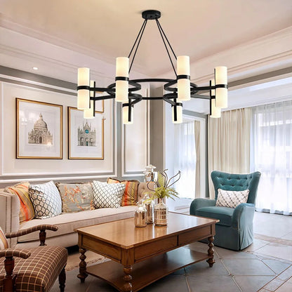 Nordic Creative Multi-Headed Round Chandelier - Zelno