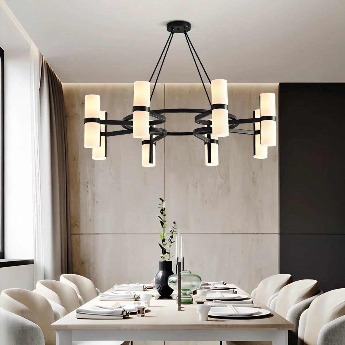 Nordic Creative Multi-Headed Round Chandelier - Zelno