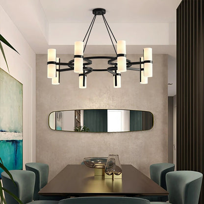 Nordic Creative Multi-Headed Round Chandelier - Zelno