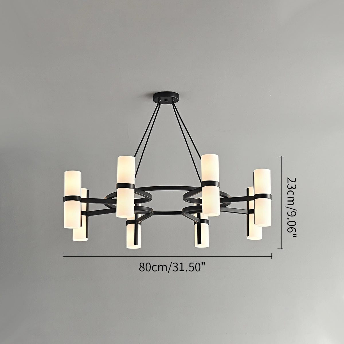 Nordic Creative Multi-Headed Round Chandelier - Zelno