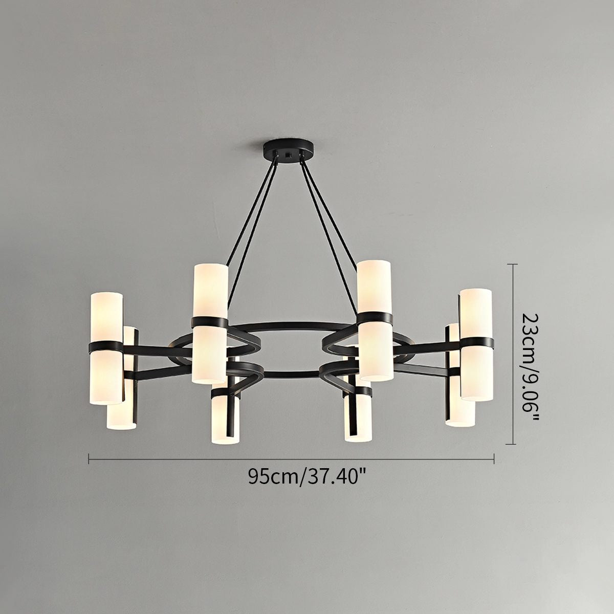 Nordic Creative Multi-Headed Round Chandelier - Zelno