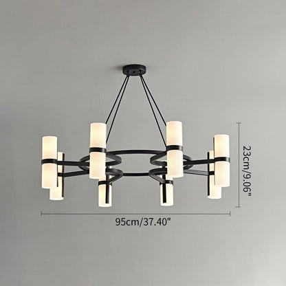 Nordic Creative Multi-Headed Round Chandelier - Zelno