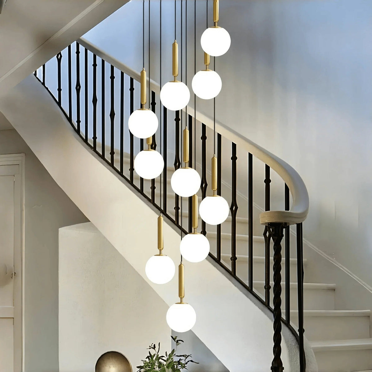 Nordic Extra Large Minimalist Long Pendant Light for High Ceiling Staircase - Zelno Lighting