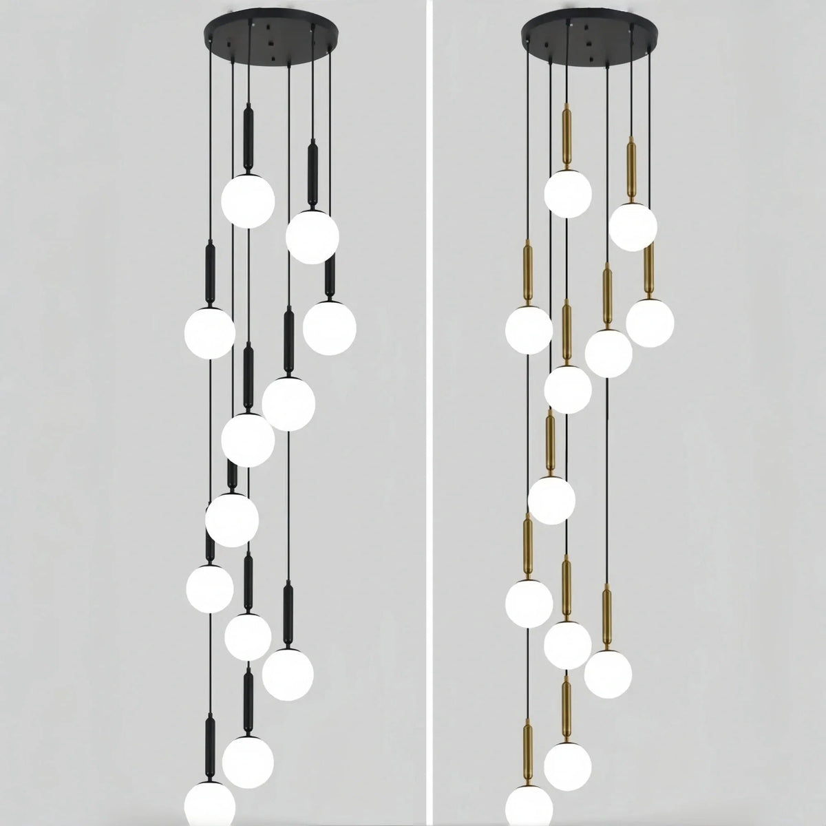 Nordic Extra Large Minimalist Long Pendant Light for High Ceiling Staircase - Zelno Lighting