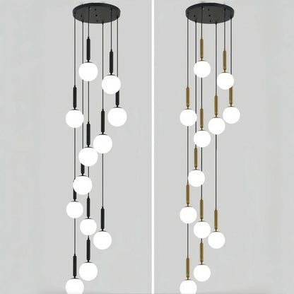 Nordic Extra Large Minimalist Long Pendant Light for High Ceiling Staircase - Zelno Lighting