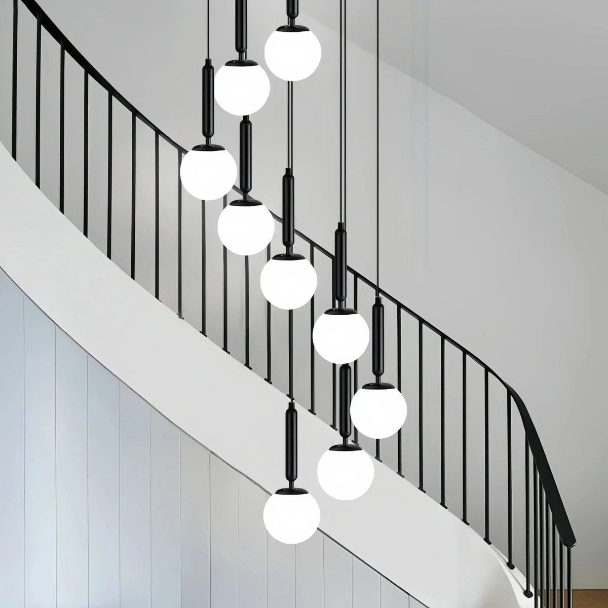 Nordic Extra Large Minimalist Long Pendant Light for High Ceiling Staircase - Zelno Lighting