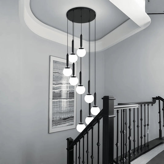 Nordic Extra Large Minimalist Long Pendant Light for High Ceiling Staircase - Zelno Lighting