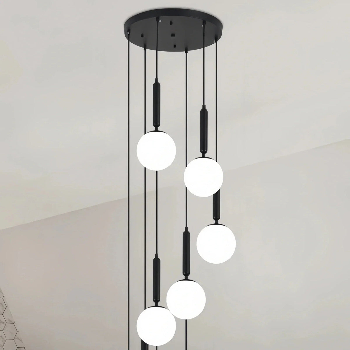 Nordic Extra Large Minimalist Long Pendant Light for High Ceiling Staircase - Zelno Lighting