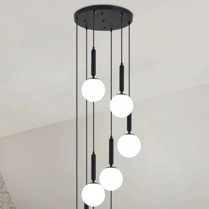 Nordic Extra Large Minimalist Long Pendant Light for High Ceiling Staircase - Zelno Lighting